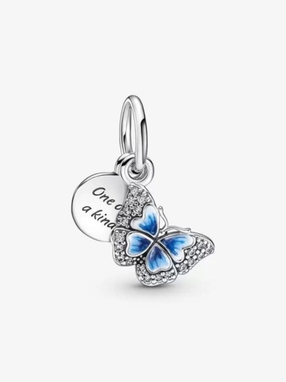 Blue Butterfly Charm Pendant